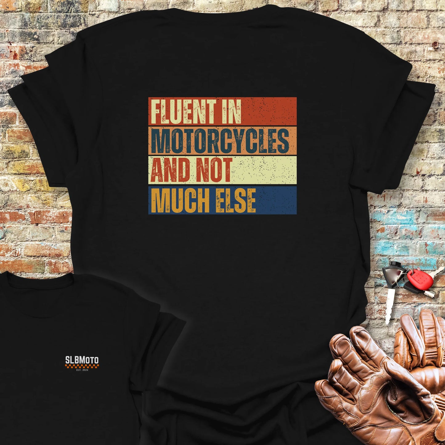Fluent (Block) Back Print T-Shirt - Black
