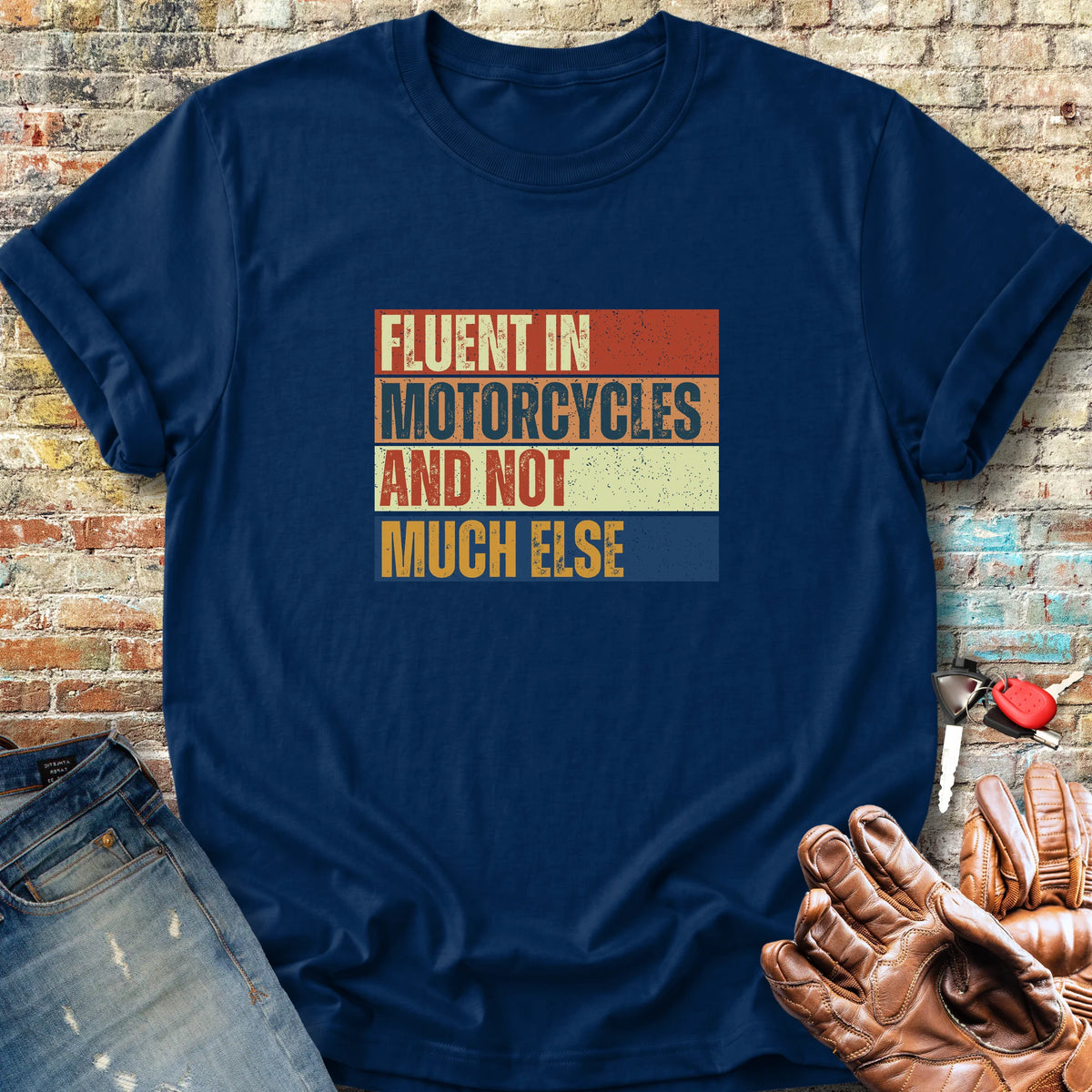 Fluent (Block) Classic T-Shirt - Navy