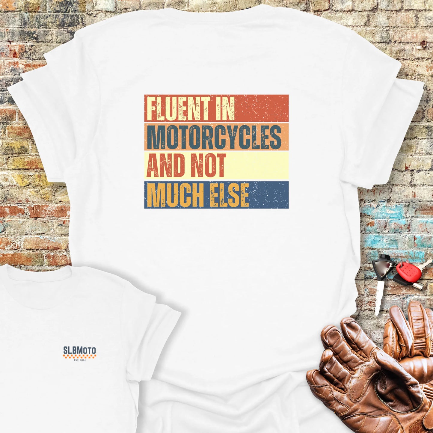 Fluent (Block) Back Print T-Shirt - White