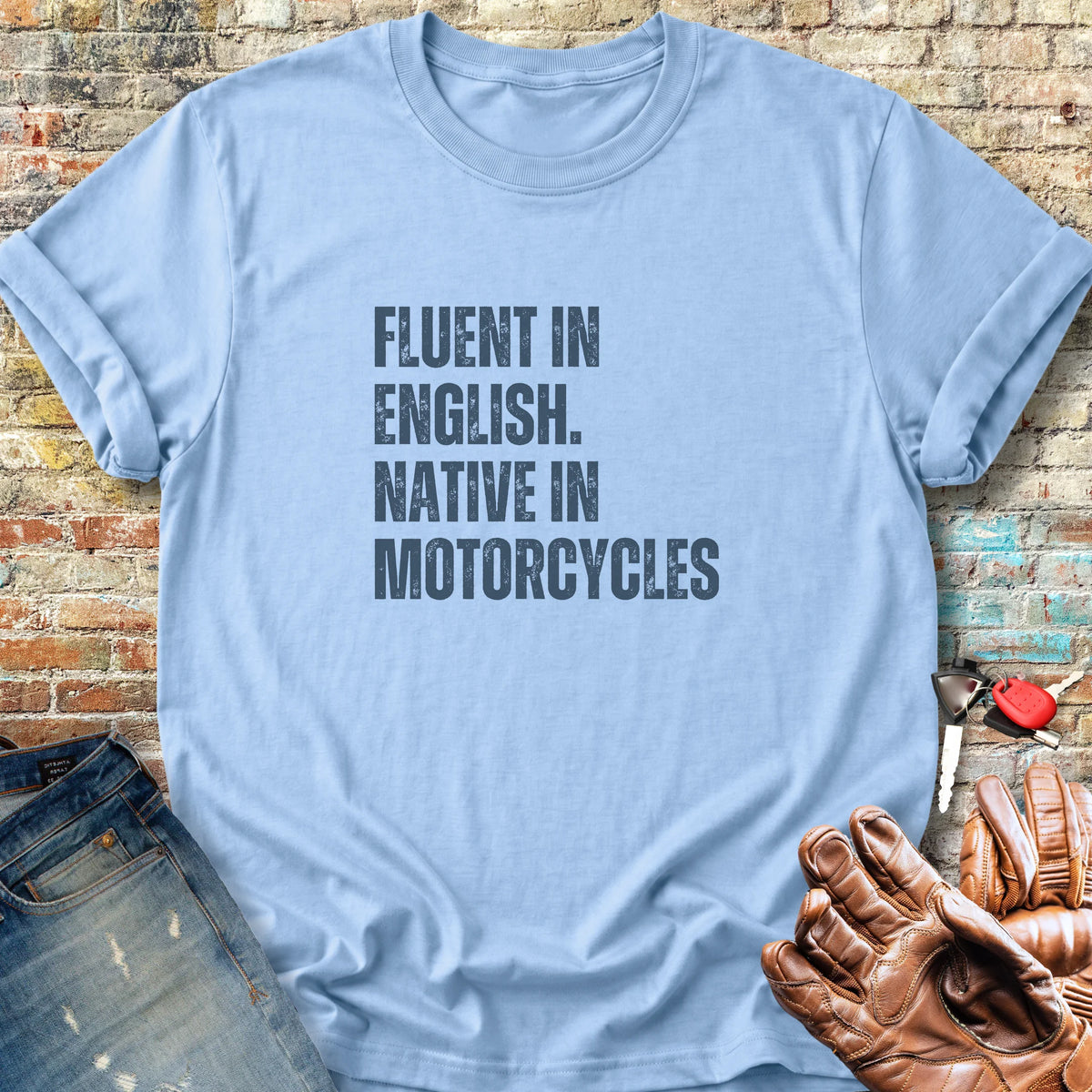 Fluent In English Classic T-Shirt - Light Blue