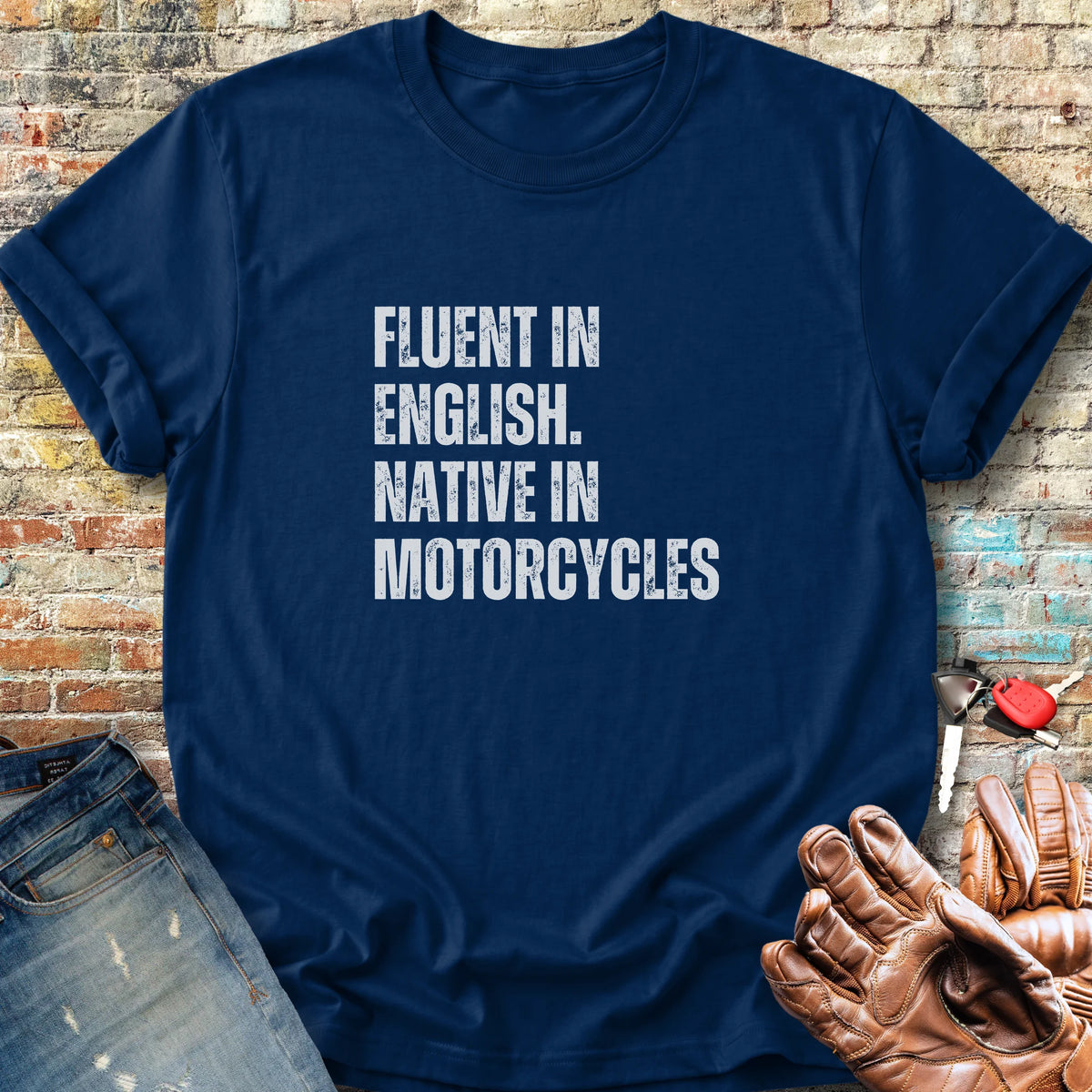 Fluent In English Classic T-Shirt - Navy