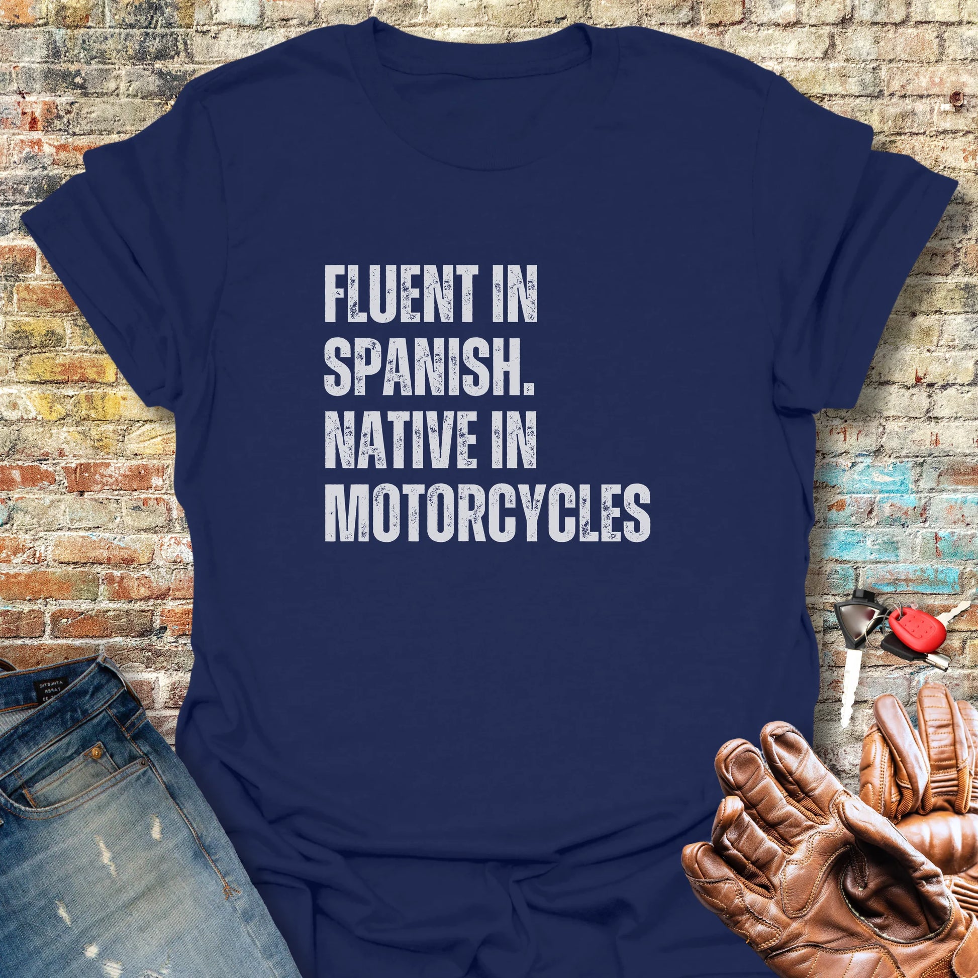 Fluent In Spanish T-Shirt - Navy