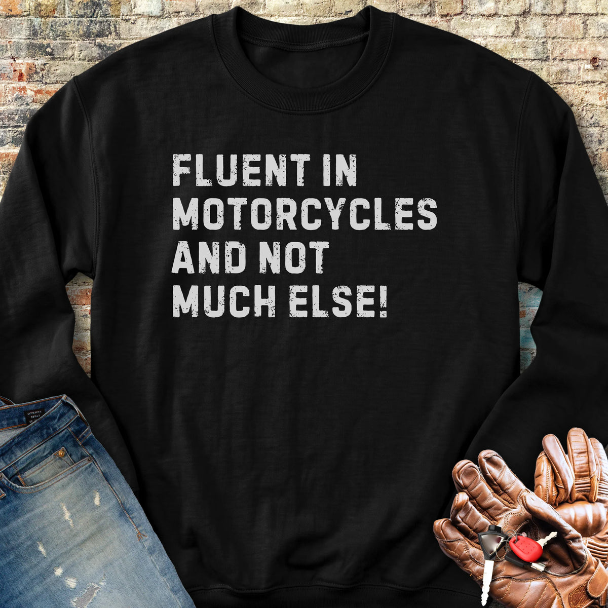 Fluent (Text) Sweatshirt - Black