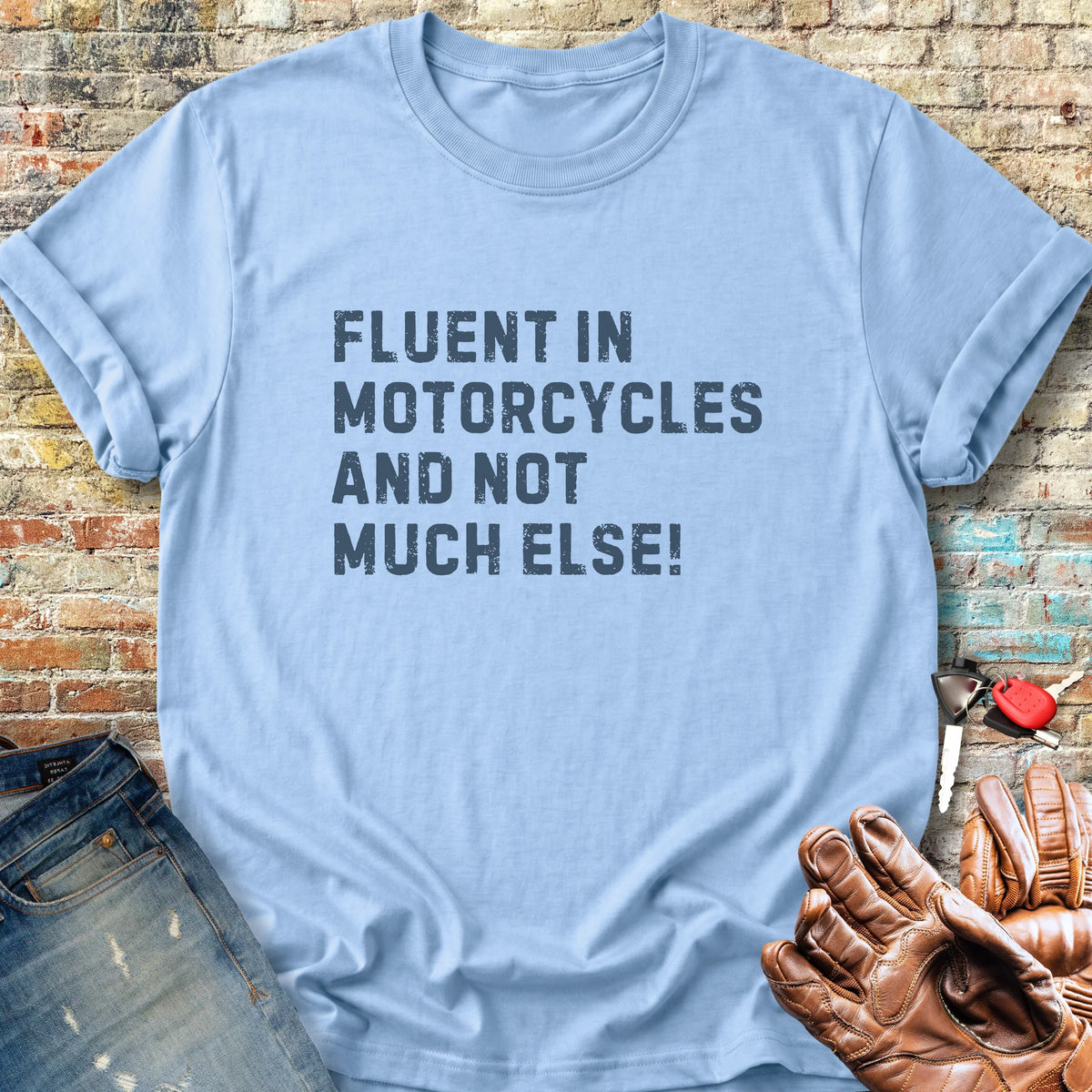 Fluent (Text) Classic T-Shirt - Light Blue