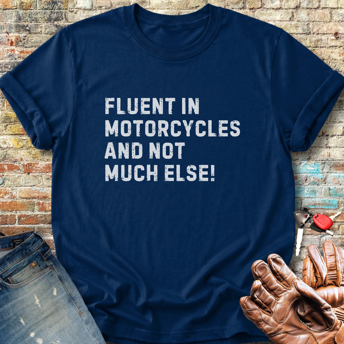 Fluent (Text) Classic T-Shirt - Navy