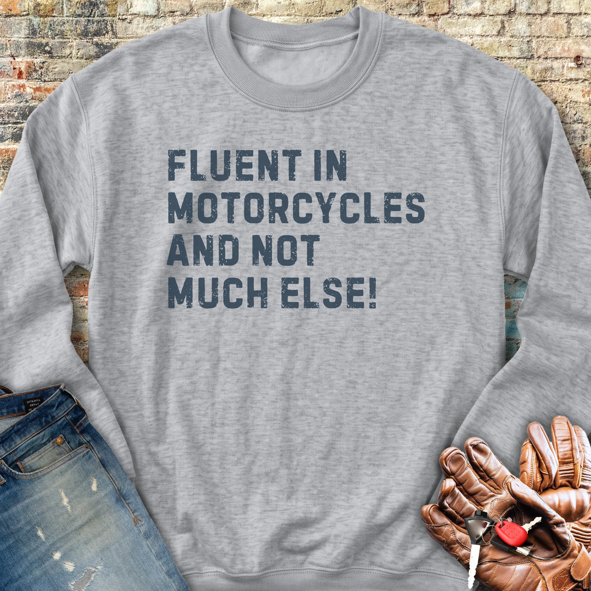 Fluent (Text) Sweatshirt - Sport Grey