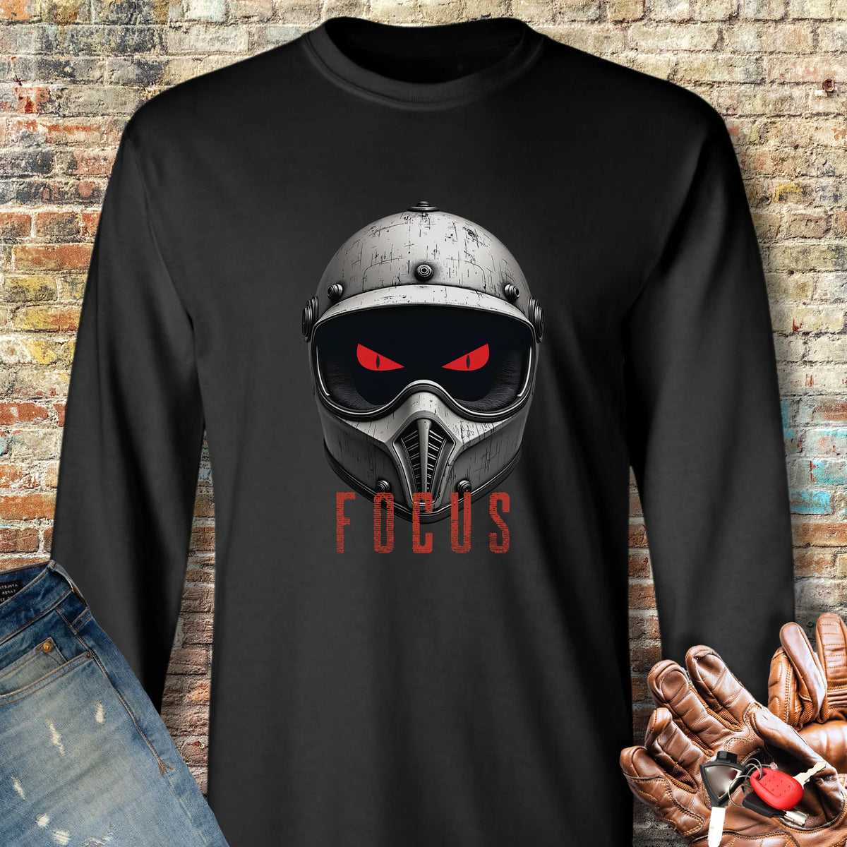 Focus Long Sleeve T-Shirt - Black