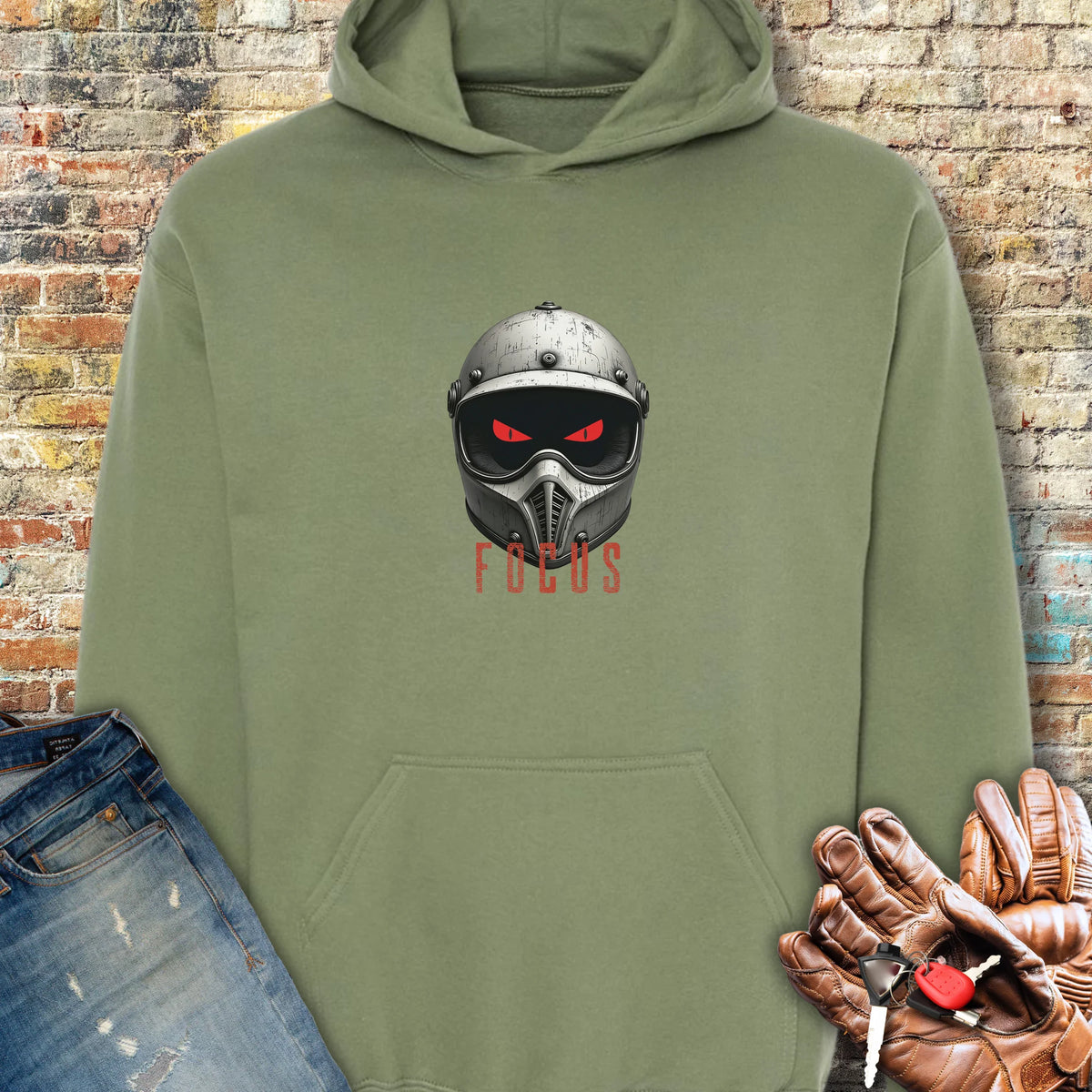 Focus Hoodie - Military Green