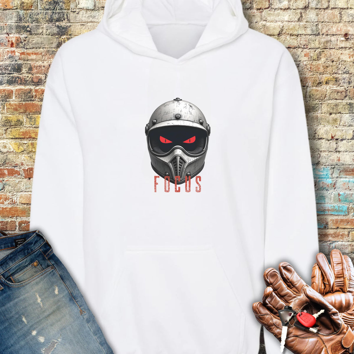 Focus Hoodie - White