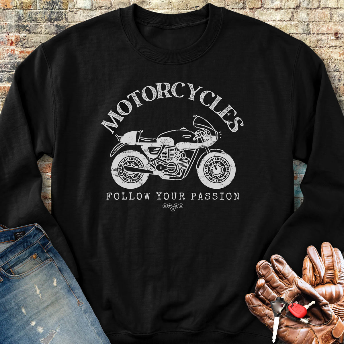 Follow Your Passion (Classic) Sweatshirt - Black