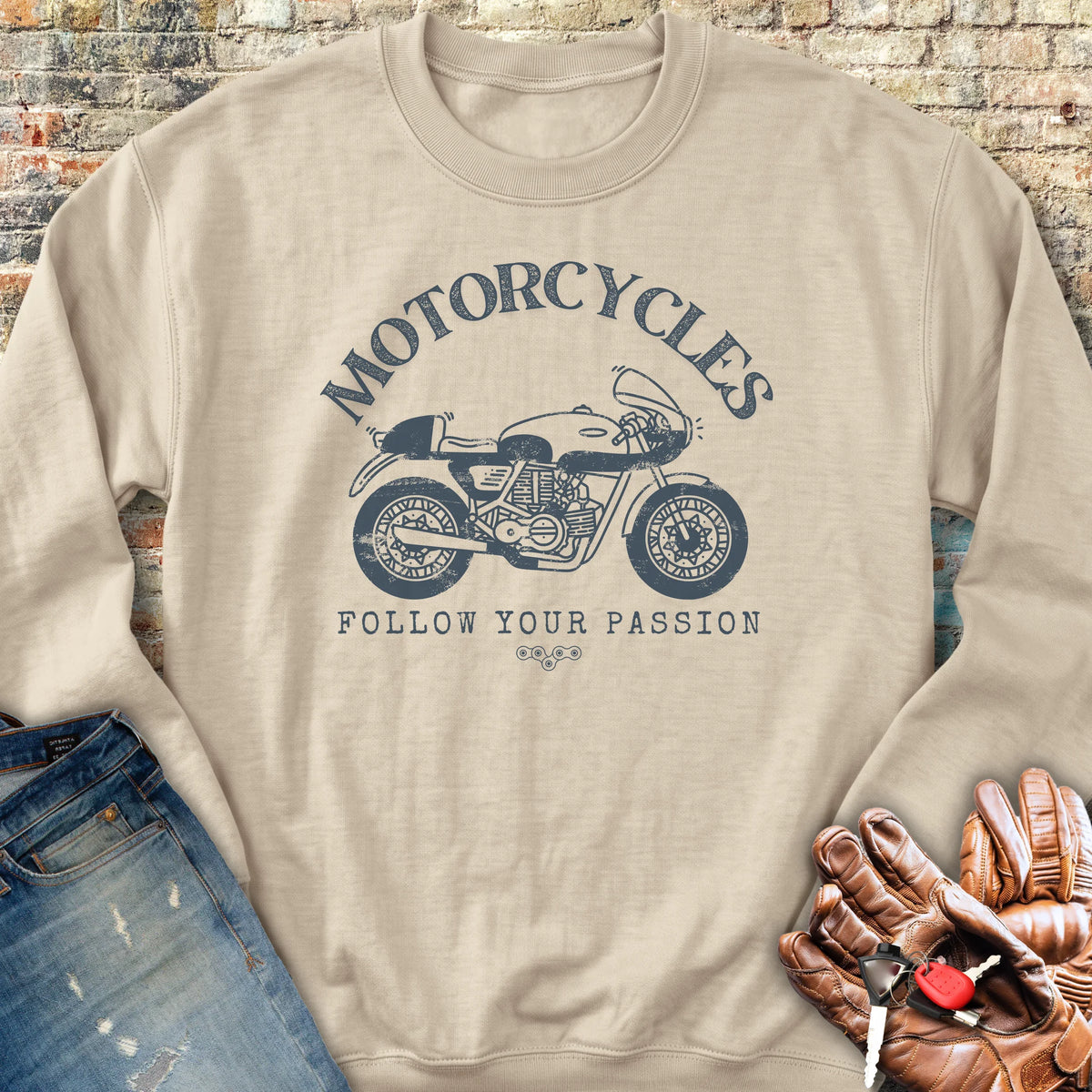 Follow Your Passion (Classic) Sweatshirt - Sand