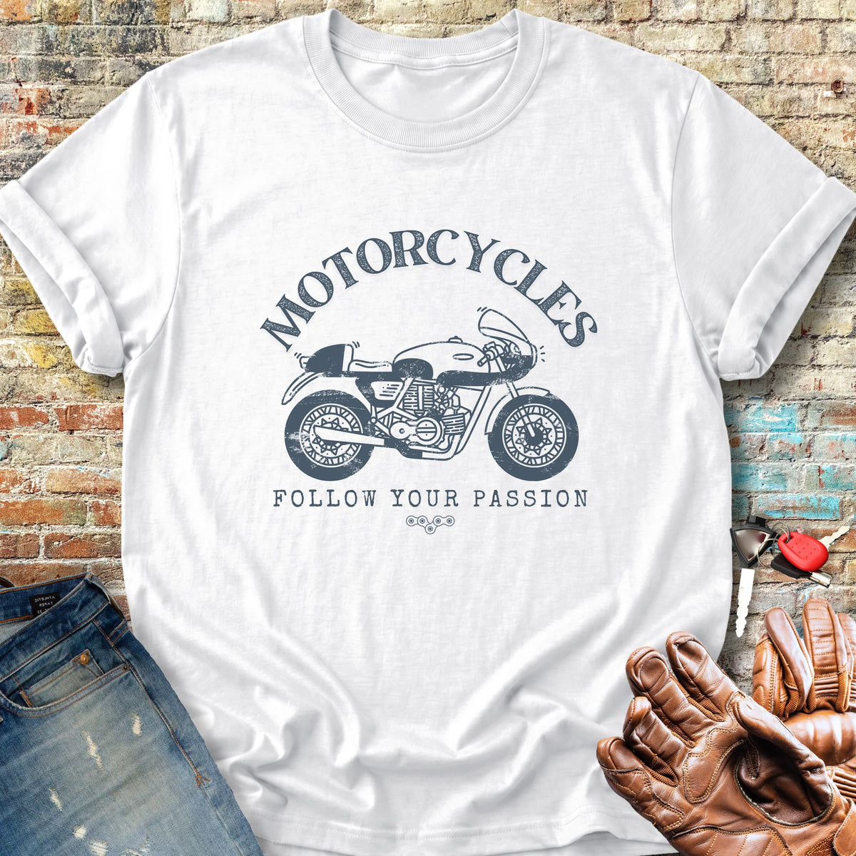Follow Your Passion (Classic) Classic T-Shirt - White