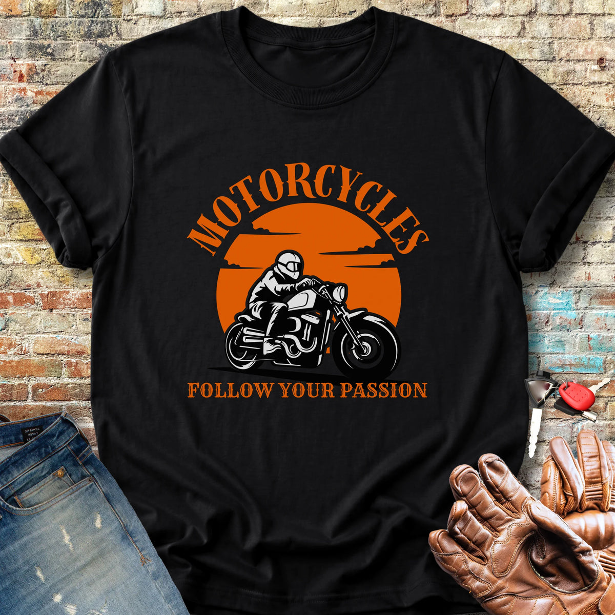 Follow Your Passion (Cruiser) Classic T-Shirt - Black