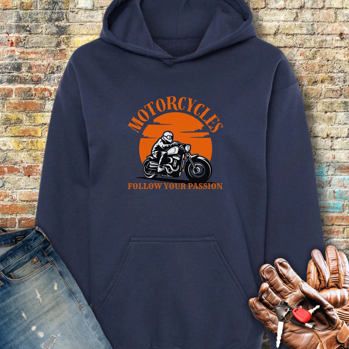 Follow Your Passion (Cruiser) Hoodie - Navy