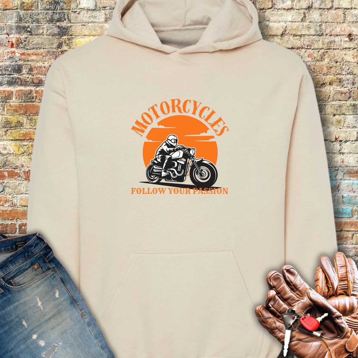 Follow Your Passion (Cruiser) Hoodie - Sand