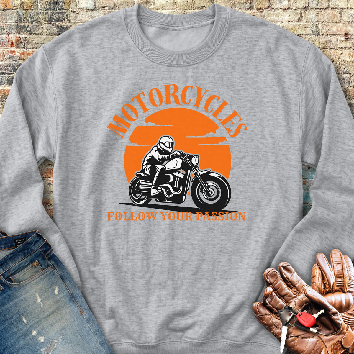 Follow Your Passion (Cruiser) Sweatshirt - Sport Grey