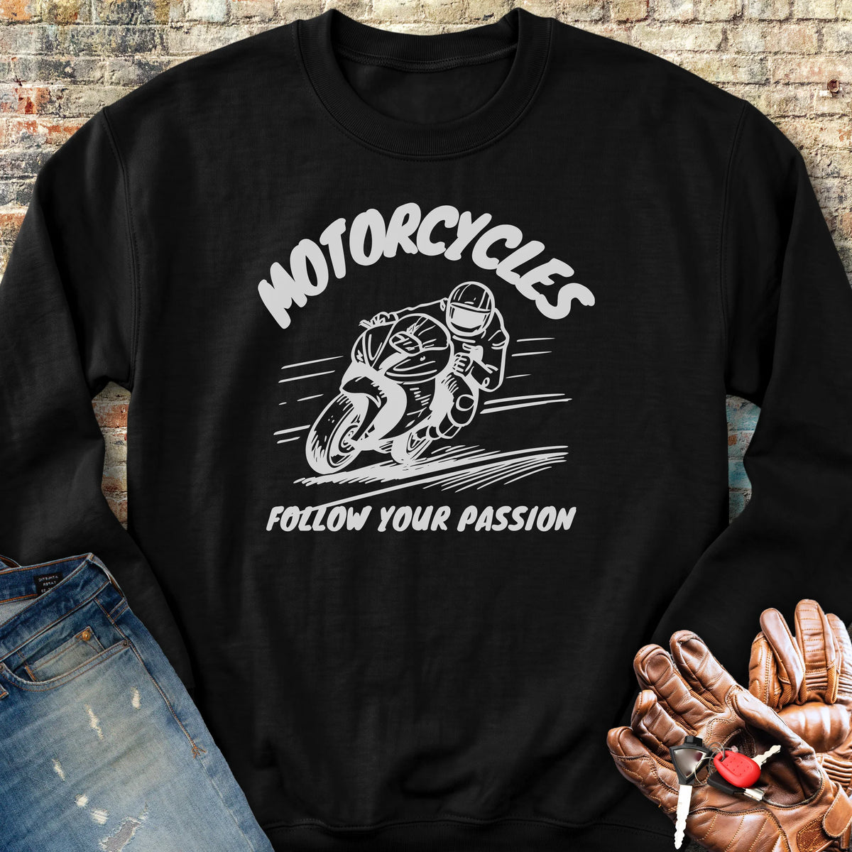 Follow Your Passion (Sport) Sweatshirt - Black