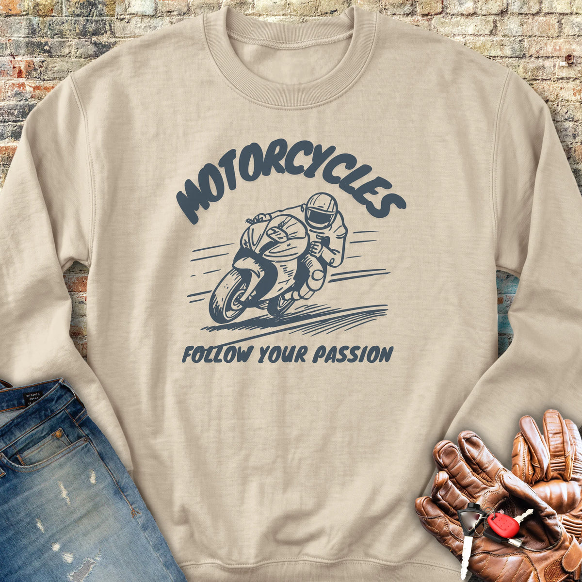 Follow Your Passion (Sport) Sweatshirt - Sand