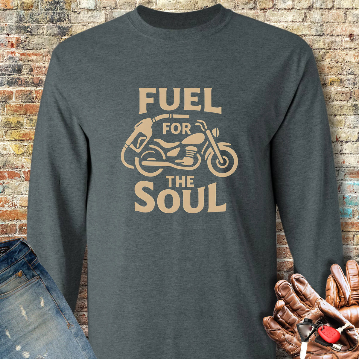 For The Soul Long Sleeve T-Shirt - Dark Heather