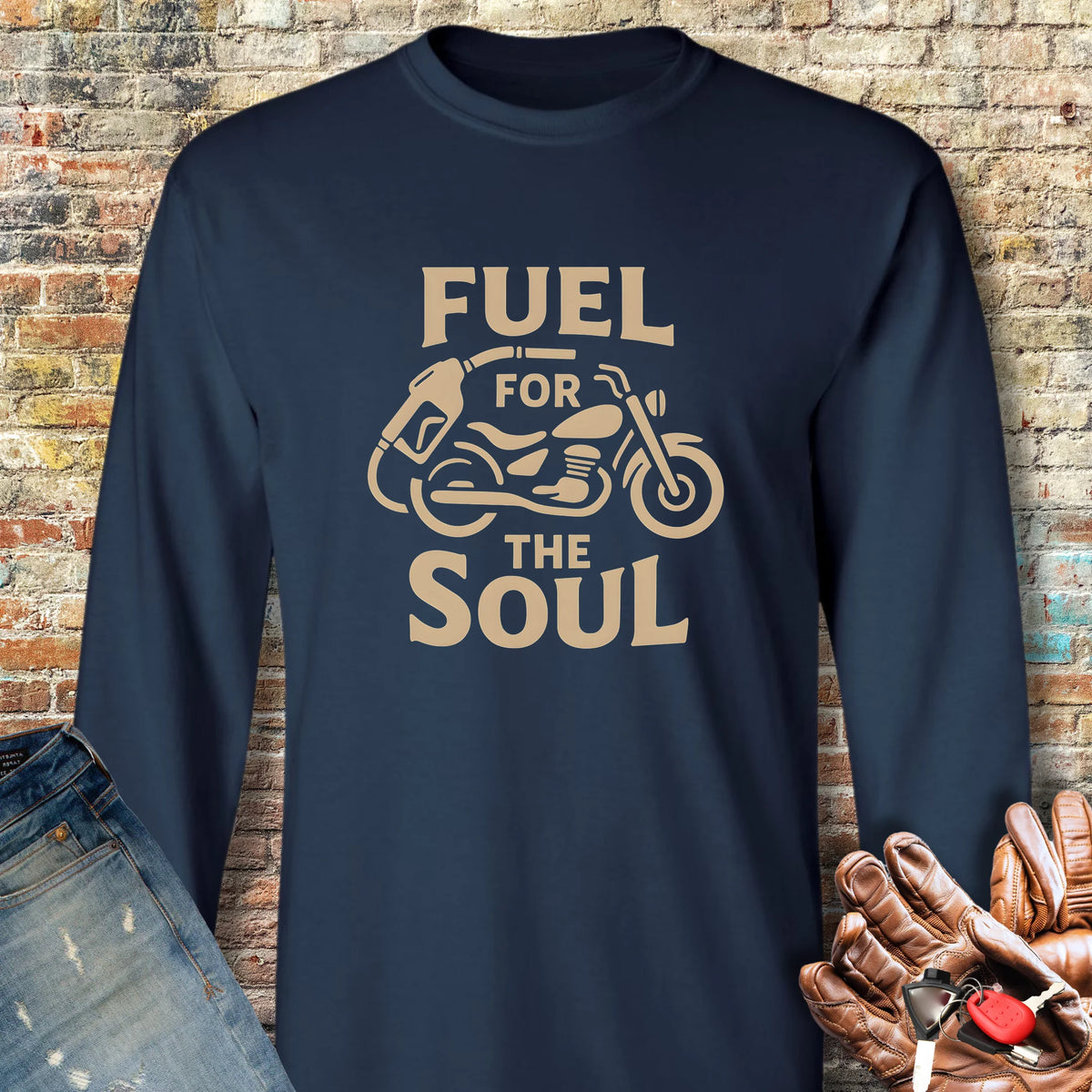For The Soul Long Sleeve T-Shirt - Navy