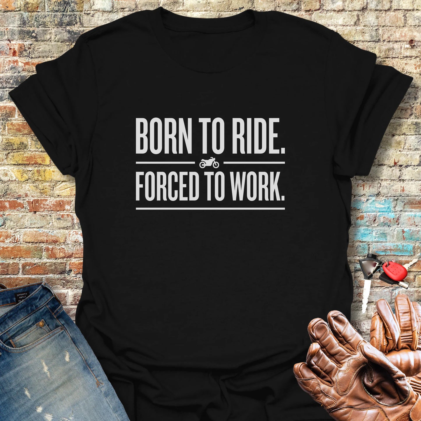 Forced To Work T-Shirt - Black