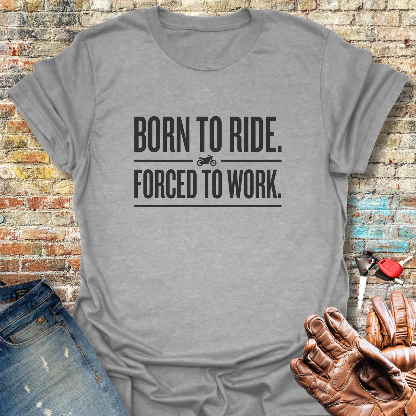 Forced To Work T-Shirt - Sport Grey