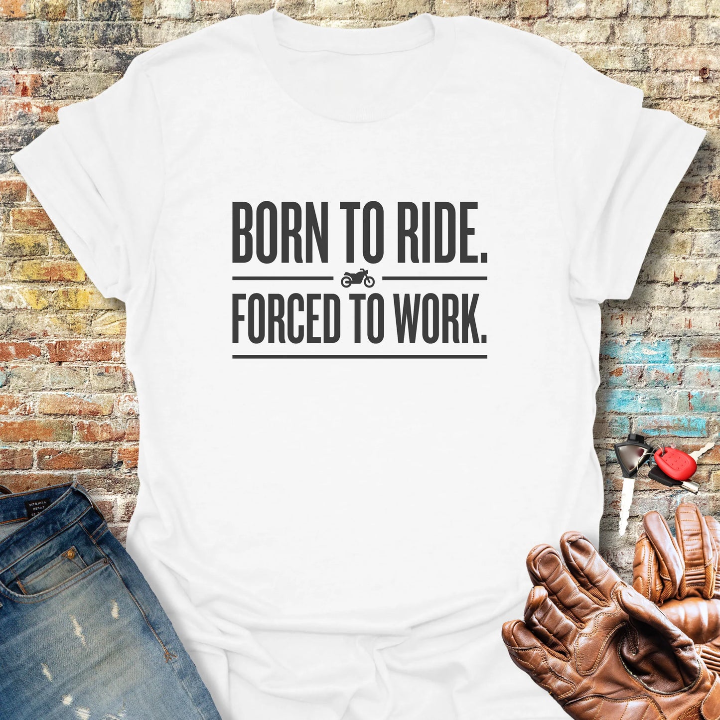 Forced To Work T-Shirt - White