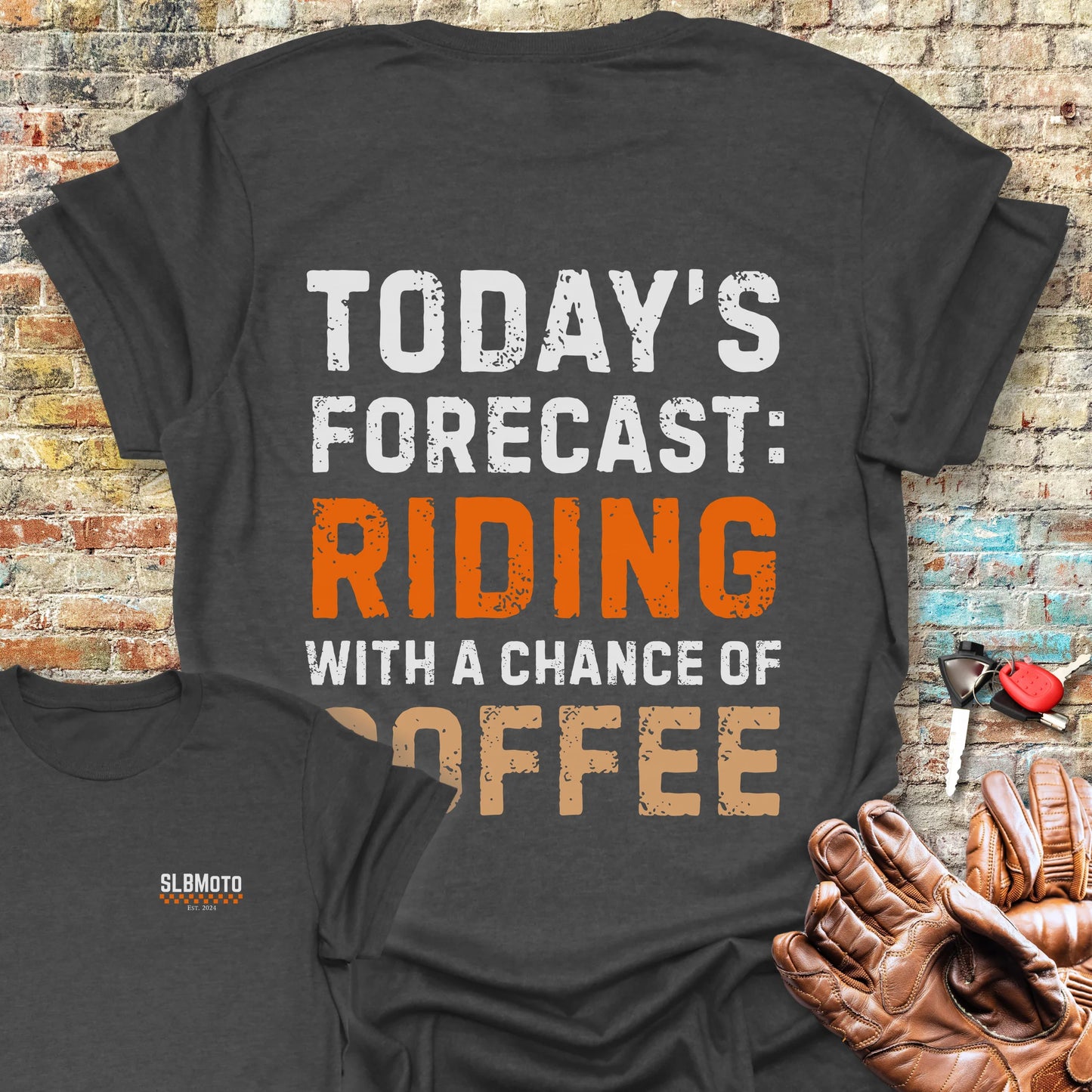 Forecast Back Print T-Shirt - Dark Heather