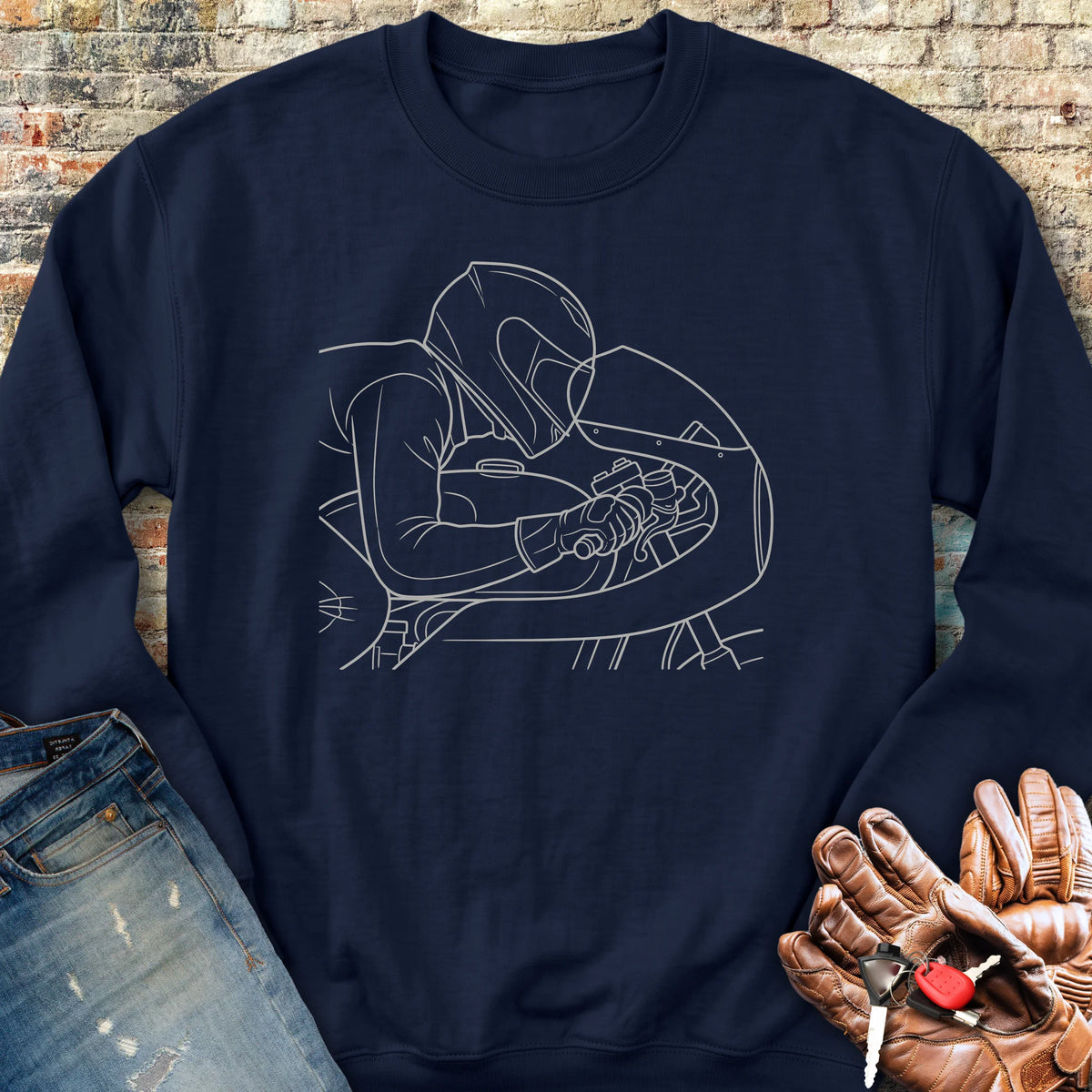Form Follows Wind Sweatshirt - Navy