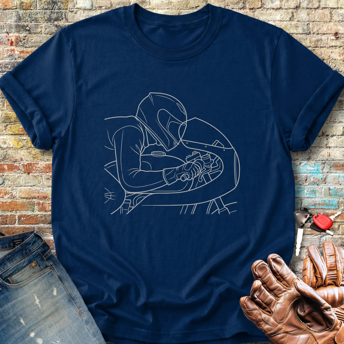 Form Follows Wind Classic T-Shirt - Navy