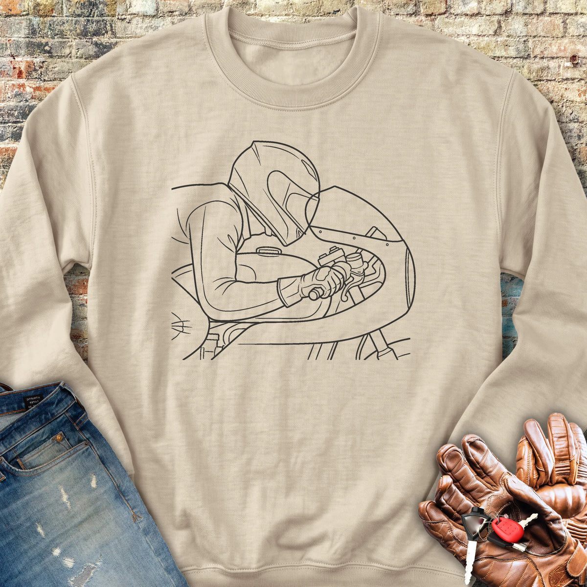 Form Follows Wind Sweatshirt - Sand
