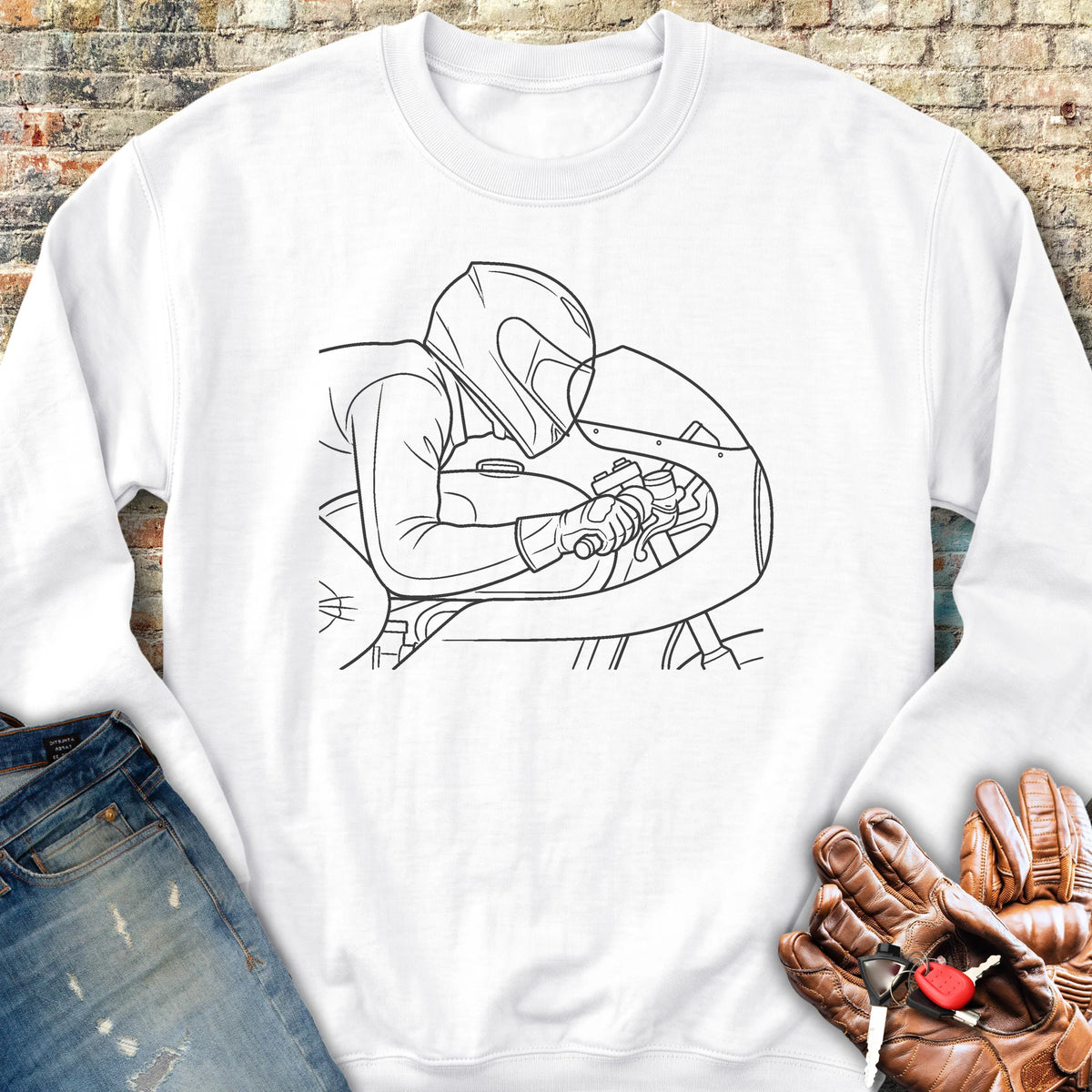 Form Follows Wind Sweatshirt - White