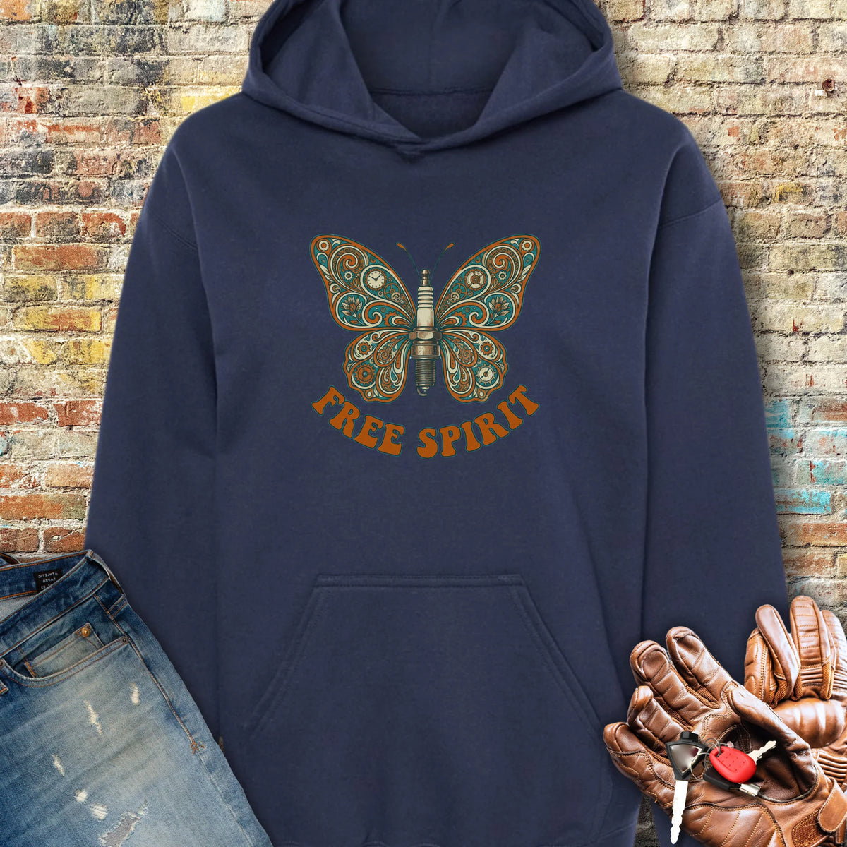 Free Spirit Hoodie - Navy