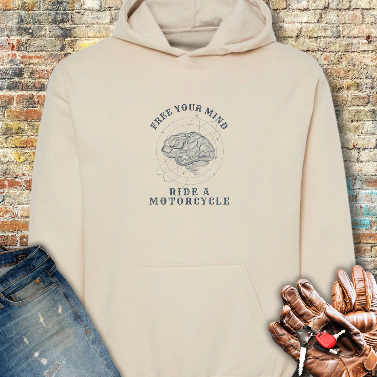 Free Your Mind Hoodie - Sand