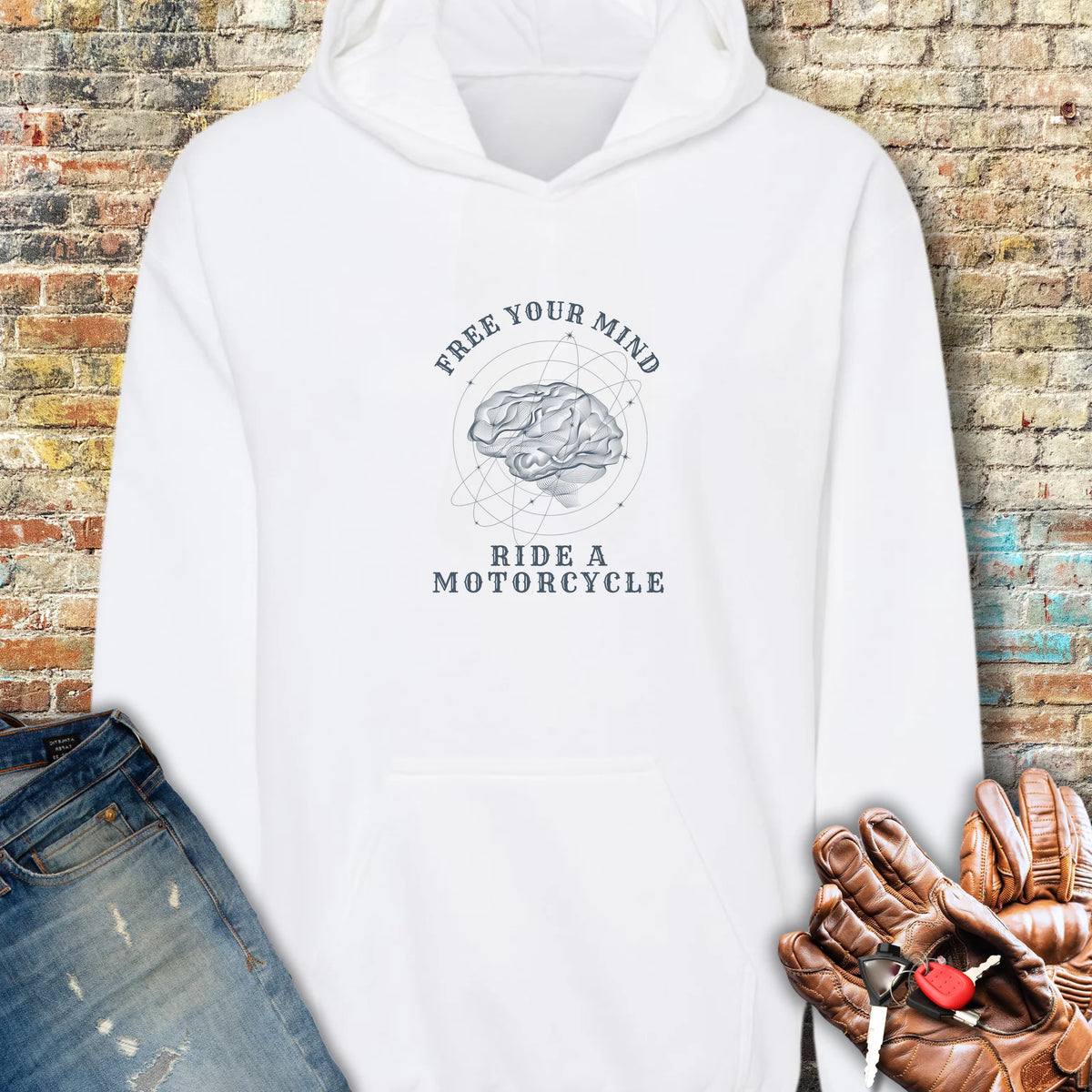 Free Your Mind Hoodie - White