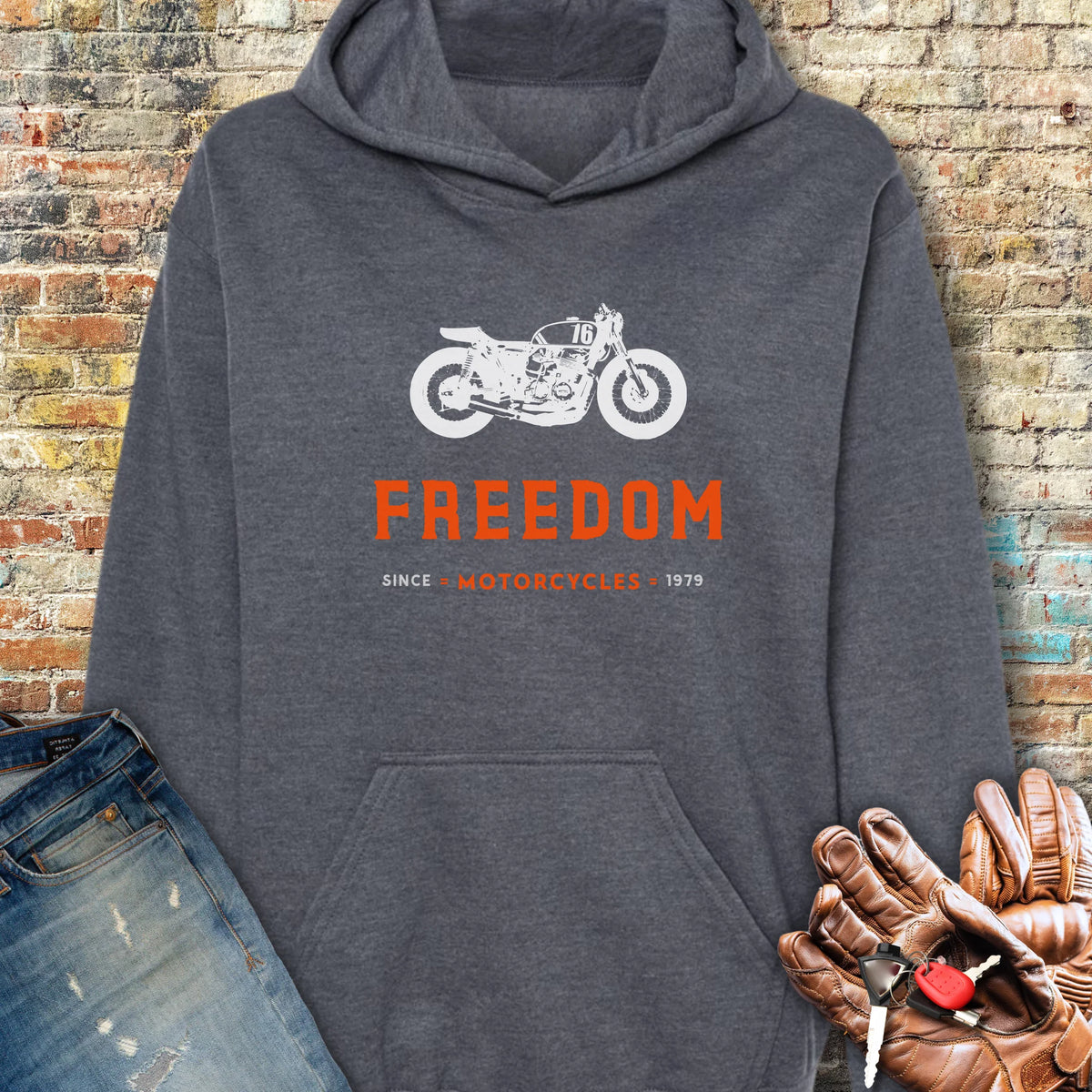 Freedom Hoodie - Dark Heather