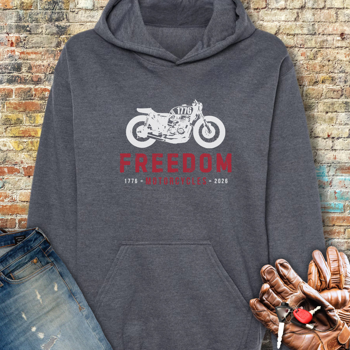 Freedom 250th Hoodie - Dark Heather