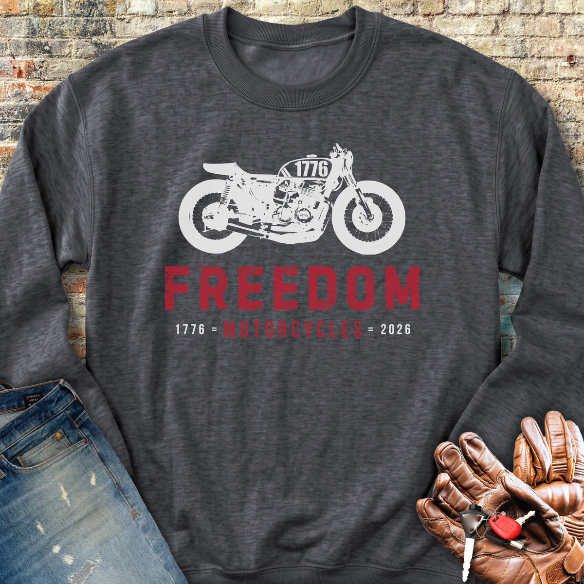 Freedom 250th Sweatshirt - Dark Heather