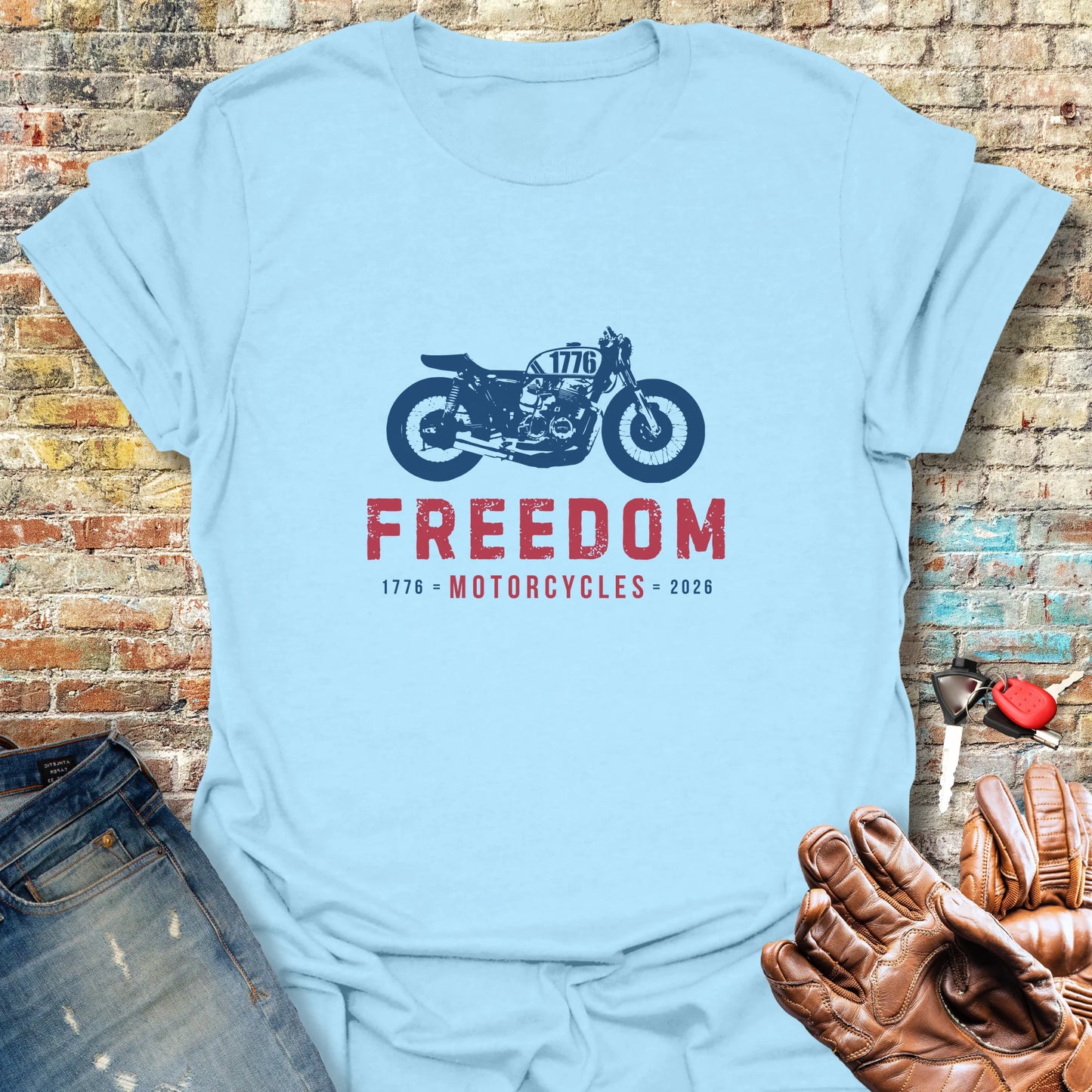 Freedom 250th T-Shirt - Light Blue