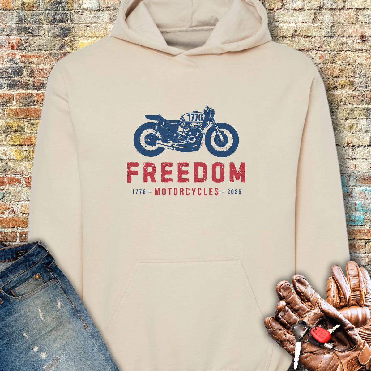 Freedom 250th Hoodie - Sand