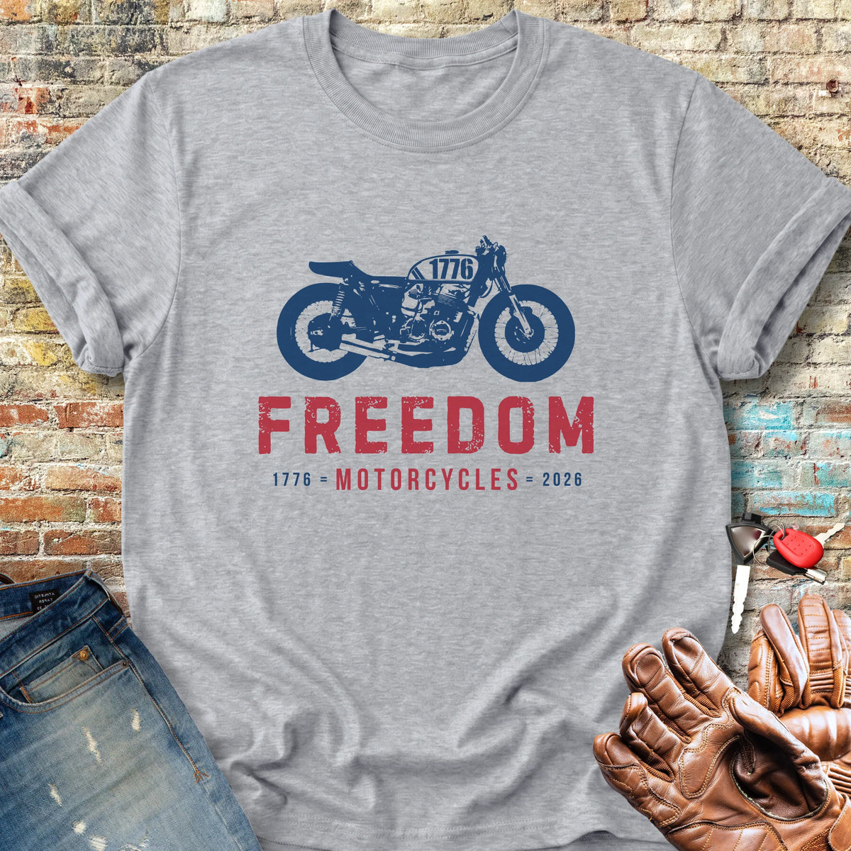Freedom 250th Classic T-Shirt - Sport Grey