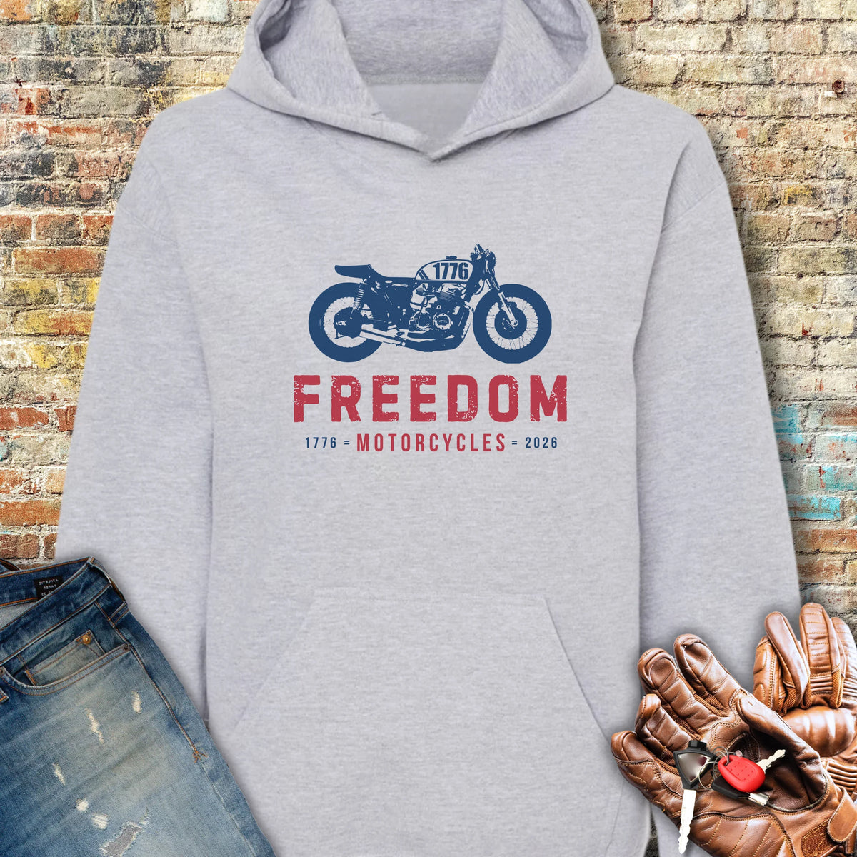 Freedom 250th Hoodie - Sport Grey