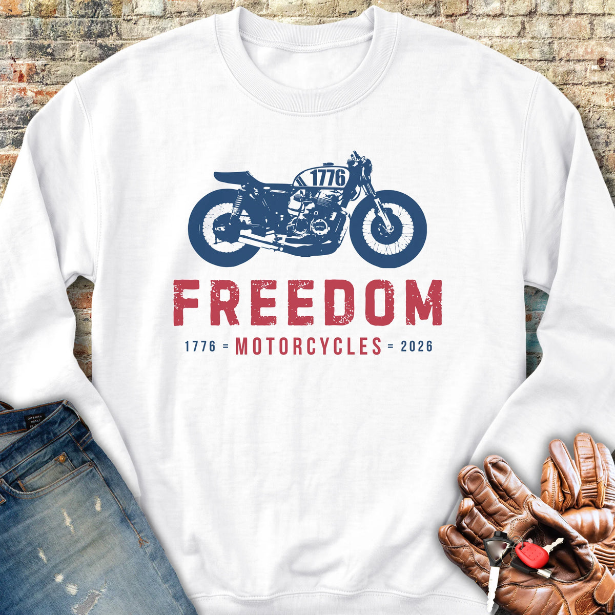 Freedom 250th Sweatshirt - White
