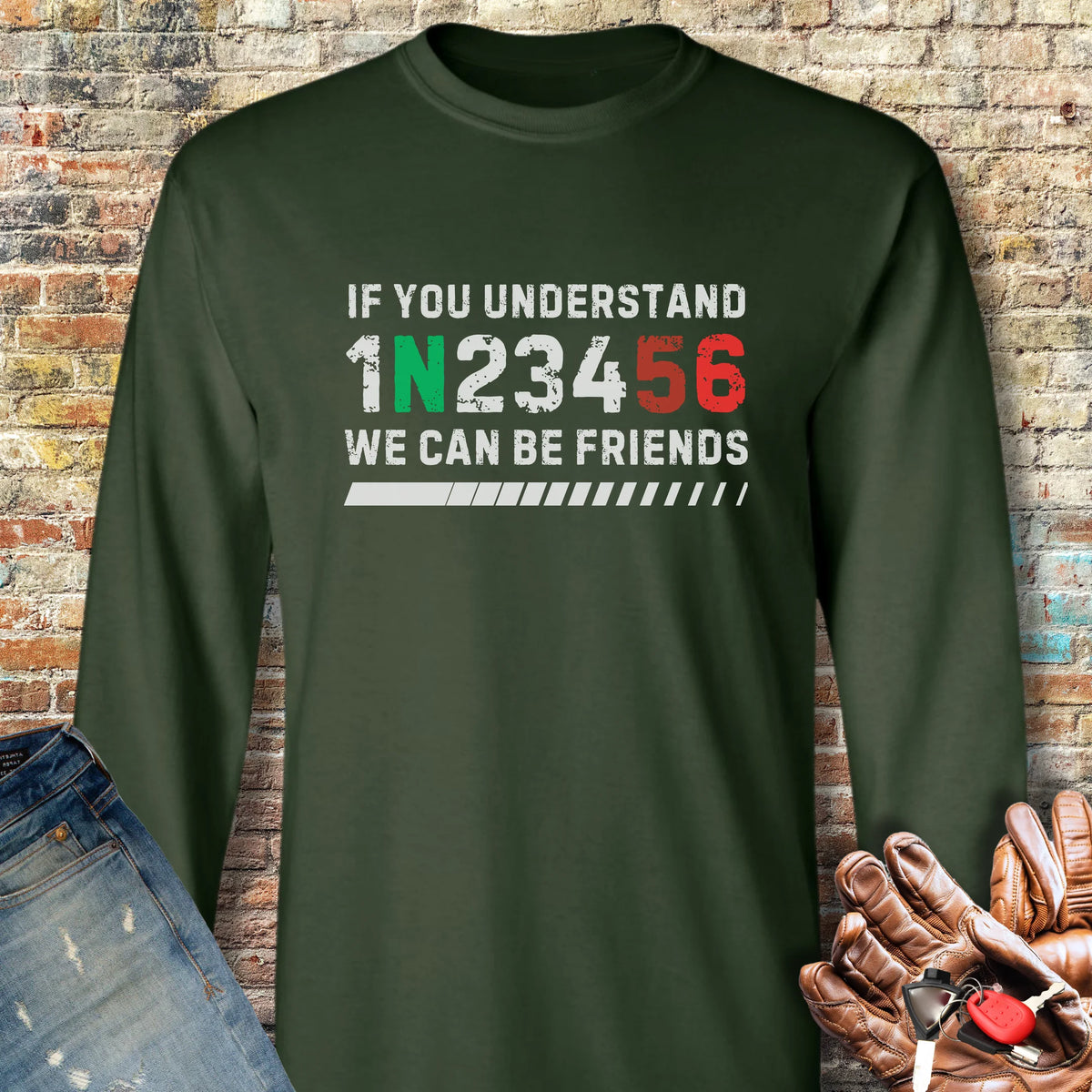 Friends Long Sleeve T-Shirt - Forest Green