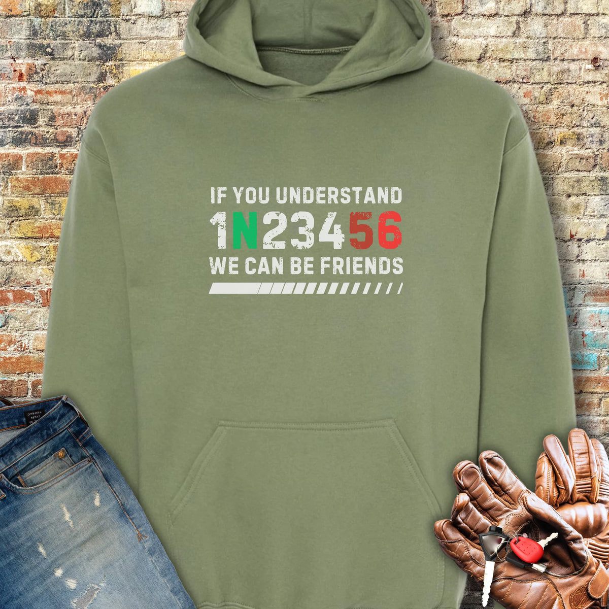 Friends Hoodie - Military Green