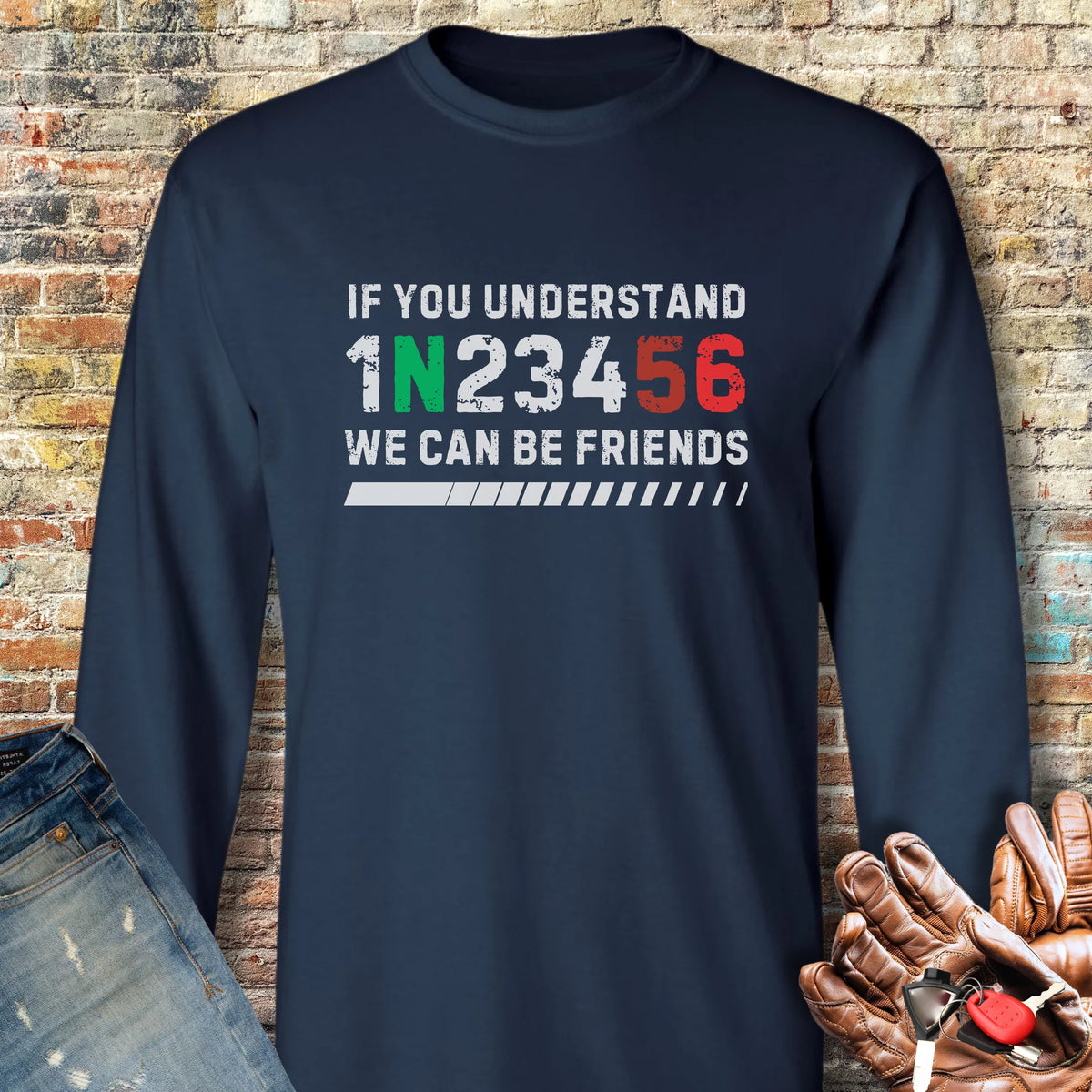 Friends Long Sleeve T-Shirt - Navy