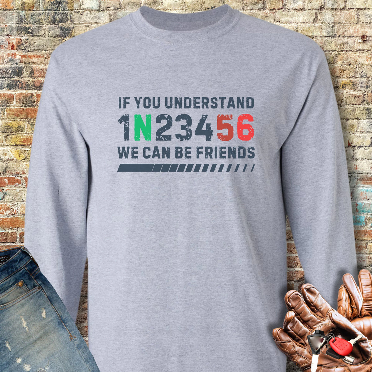 Friends Long Sleeve T-Shirt - Sport Grey