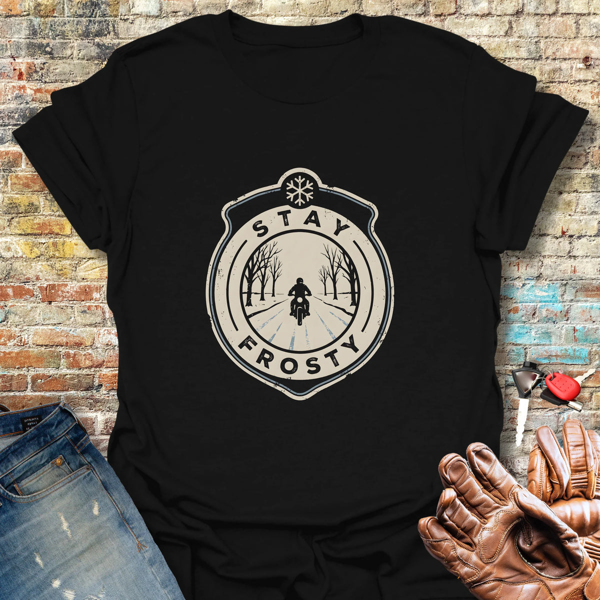 Frosty Patch Softstyle T-Shirt - Black