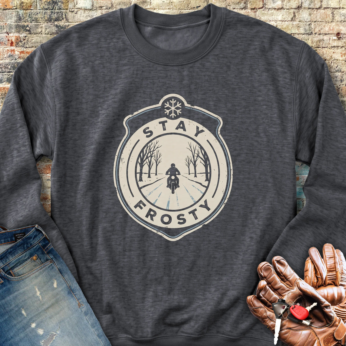 Frosty Patch Sweatshirt - Dark Heather