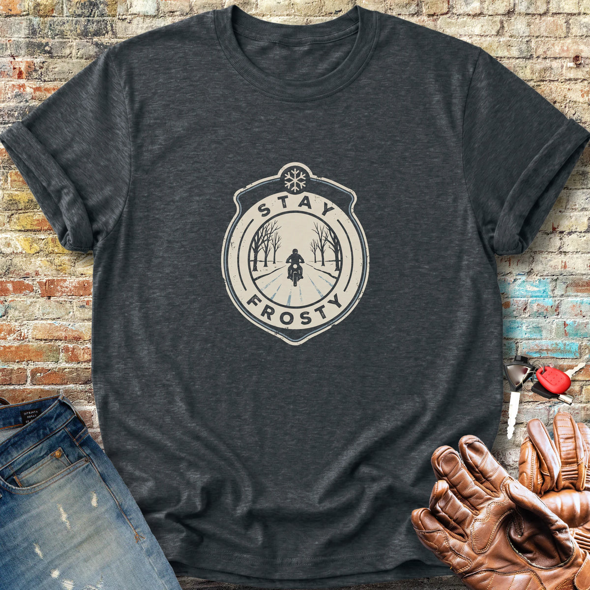 Frosty Patch Classic T-Shirt - Dark Heather